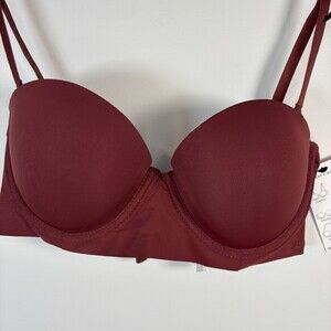 JASON WU Multi-Way Balconette Bra Womens 34C 6-Way Convertible Brown